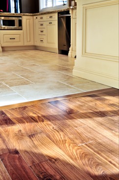 tile and hardwood flooring